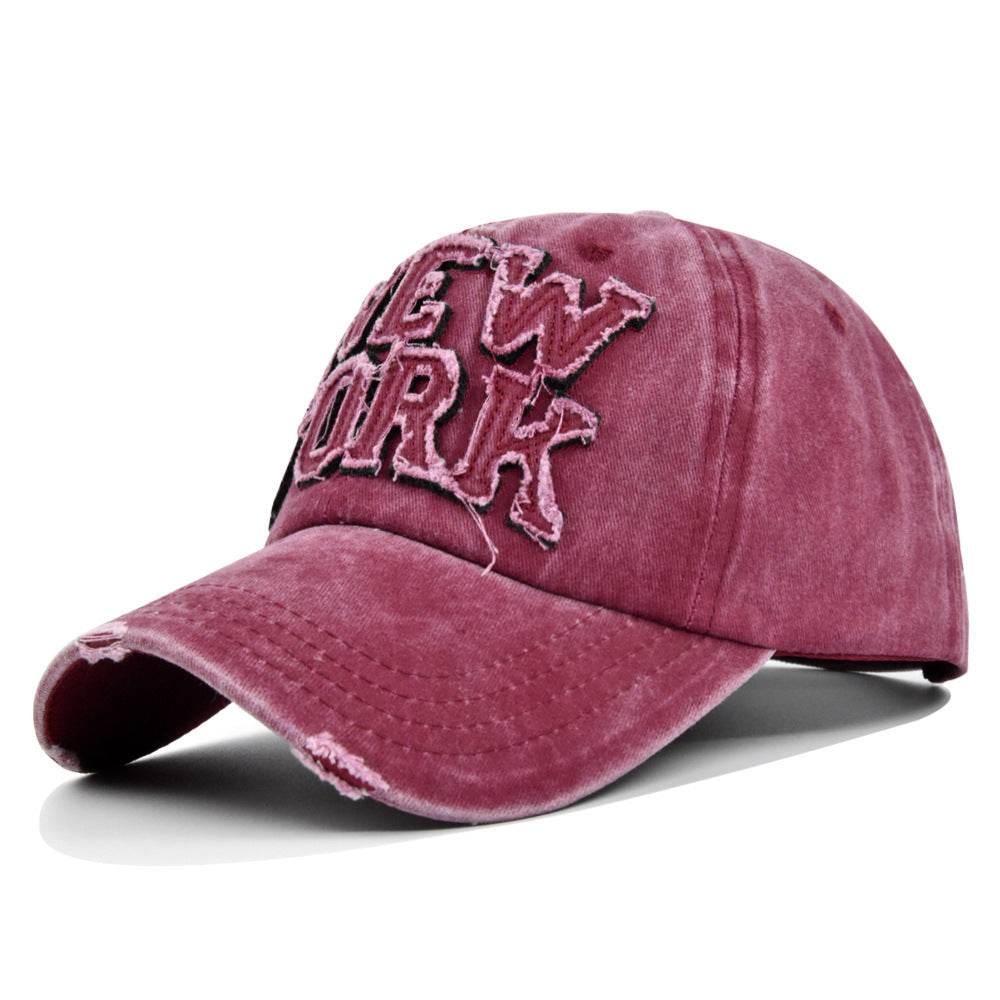 Peaked Cap Sun Hat Letter Curved Brim Hat - Mubimart