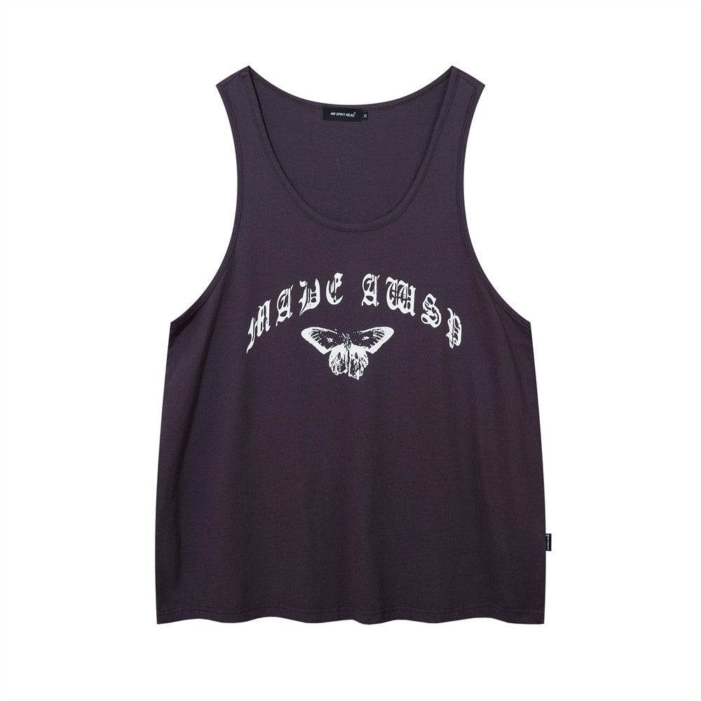 Abstract Butterfly Sports Undershirt Waistcoat T-shirt For Men - Mubimart