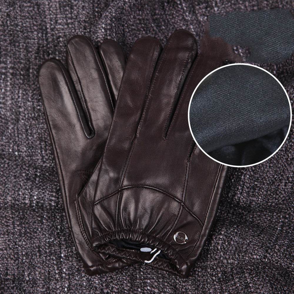 Driving leather gloves - Mubimart