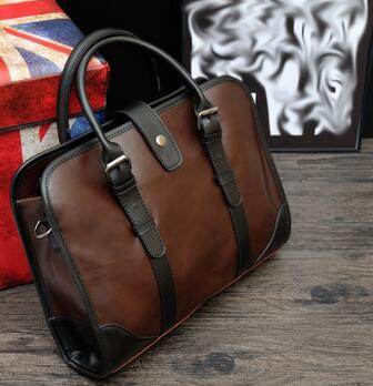 Retro one shoulder briefcase - Mubimart