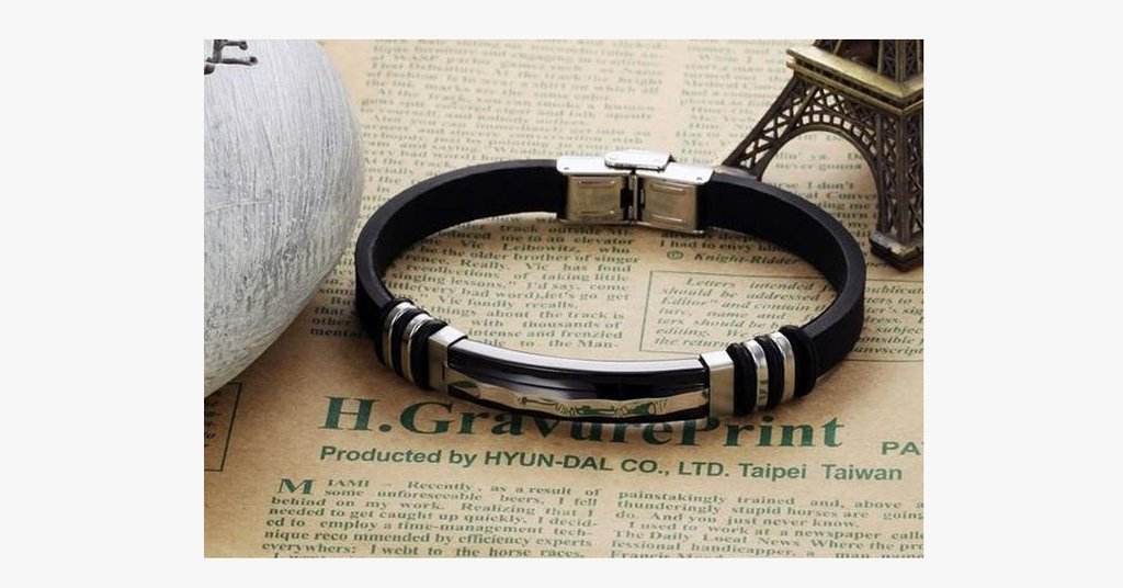 Zap Stainless Steel Mens Bracelet - Mubimart