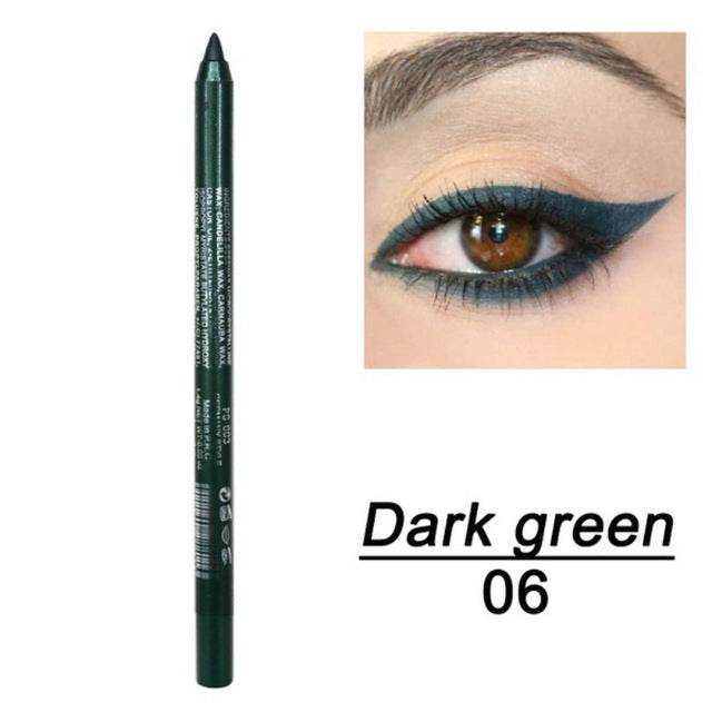 1 Pc Long-lasting Eyeliner Pencil Waterproof 14 Colors - Mubimart