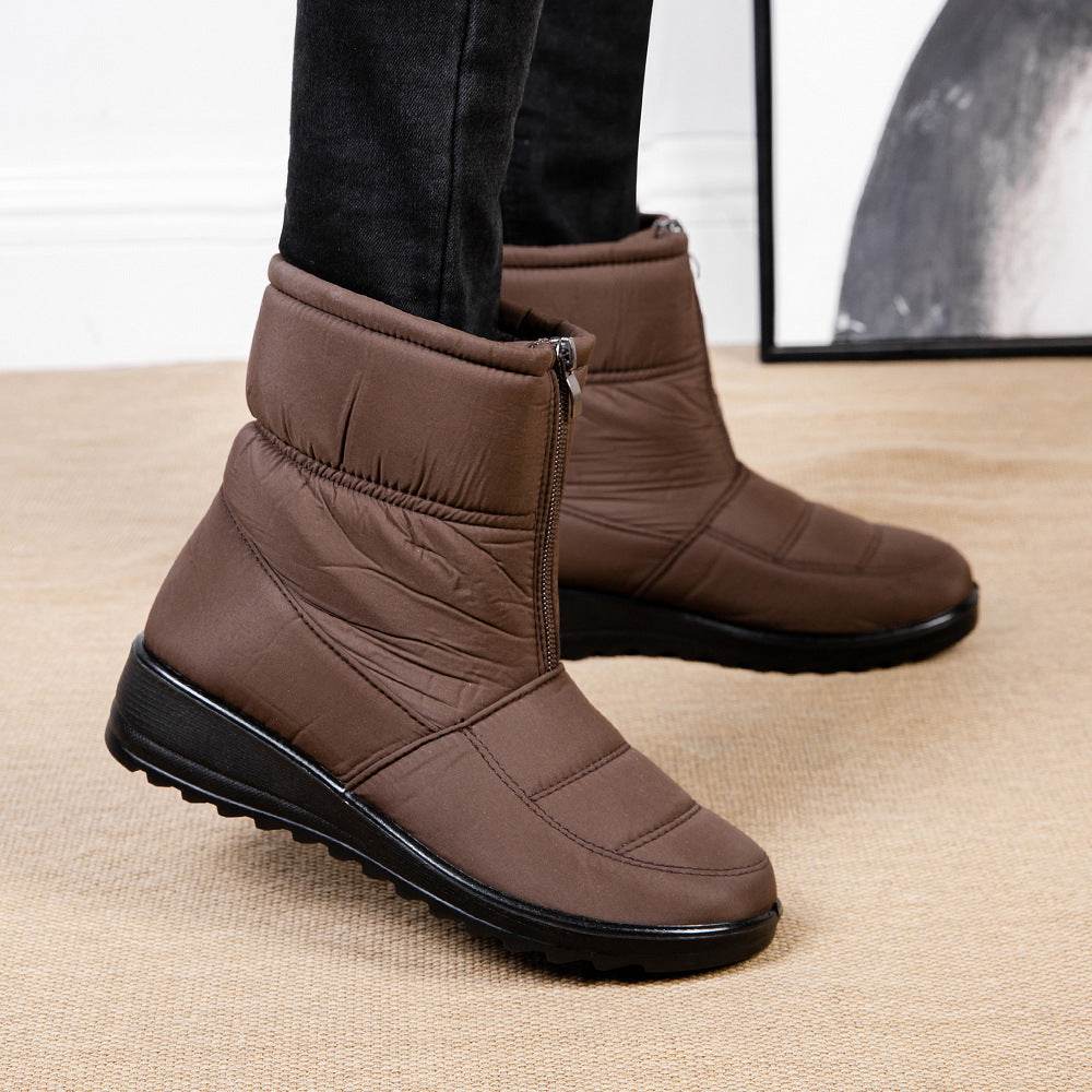 Winter Snow Boots For Women Warm Plush Platform Boots Shoes - Mubimart