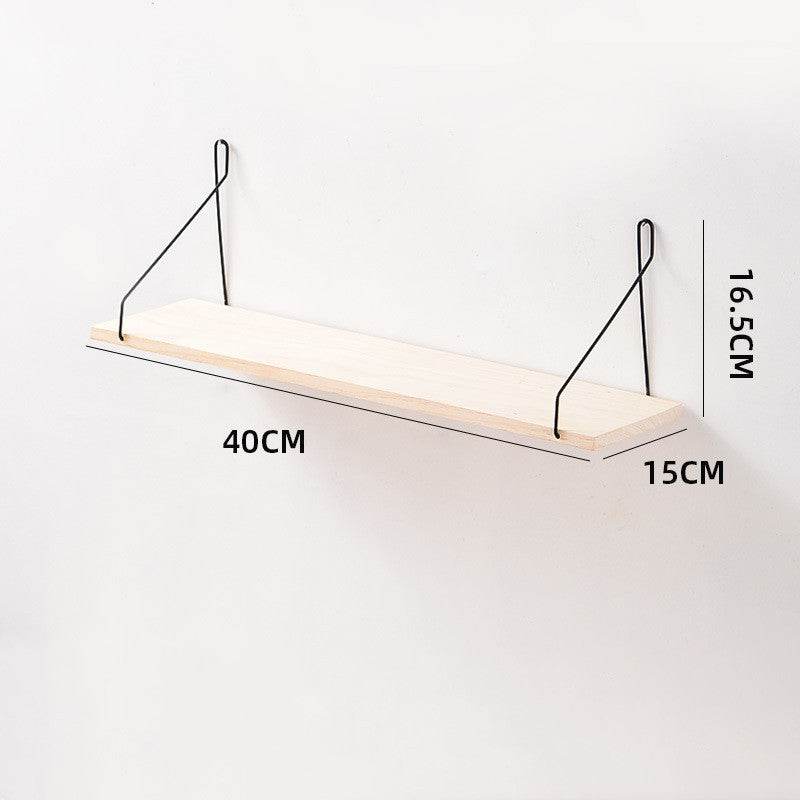 Wooden wall shelf - Mubimart