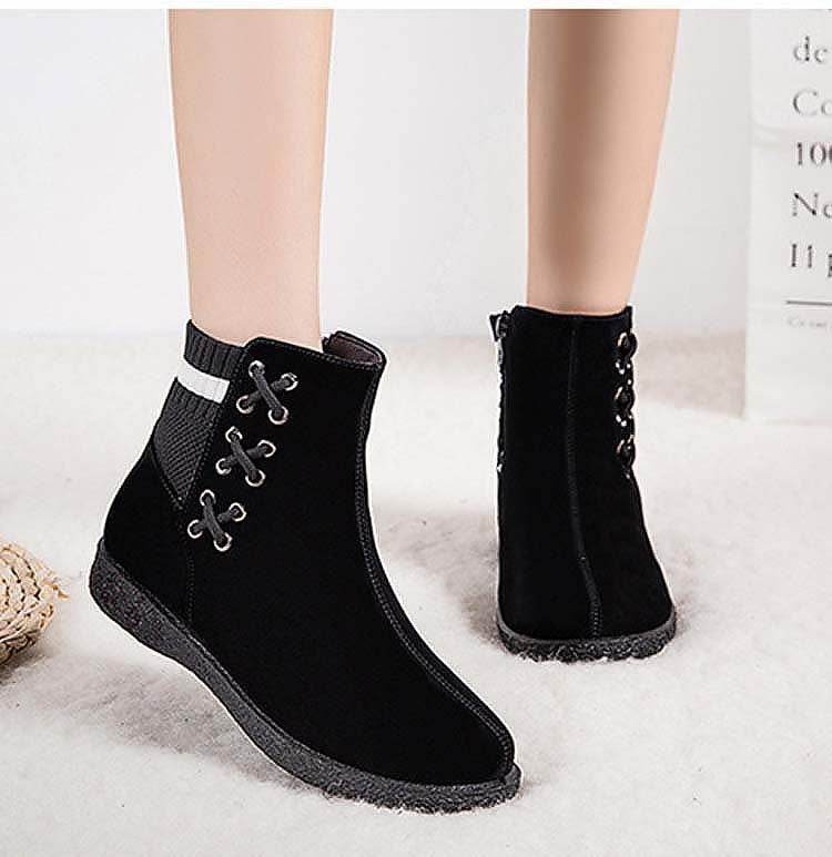 Platform and fleece ankle boots - Mubimart