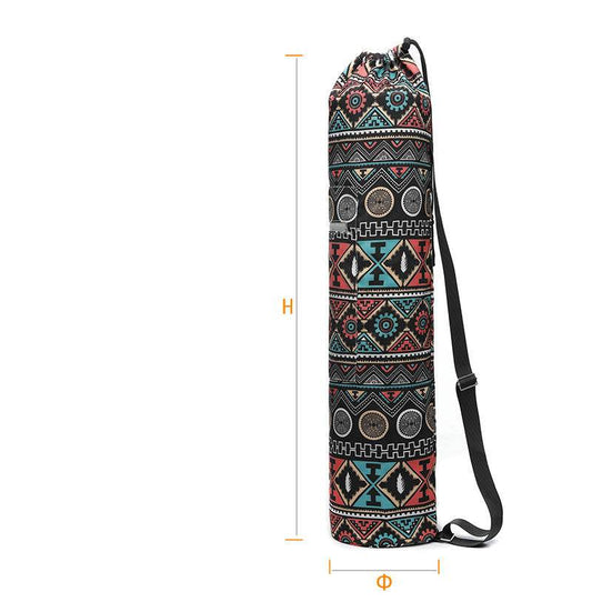 Canvas Yoga Bag 6MM Yoga Mat Shoulder Bag - Mubimart