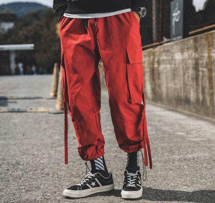 RIBBON Cargo Pants - Mubimart