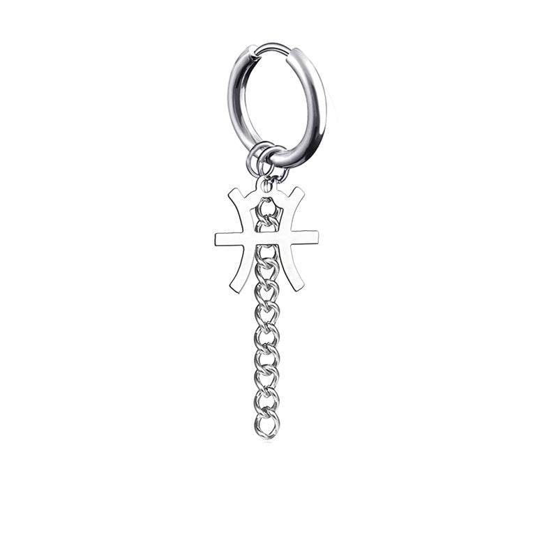12 constellation earrings for men - Mubimart