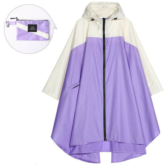 Cape stitched raincoat - Mubimart