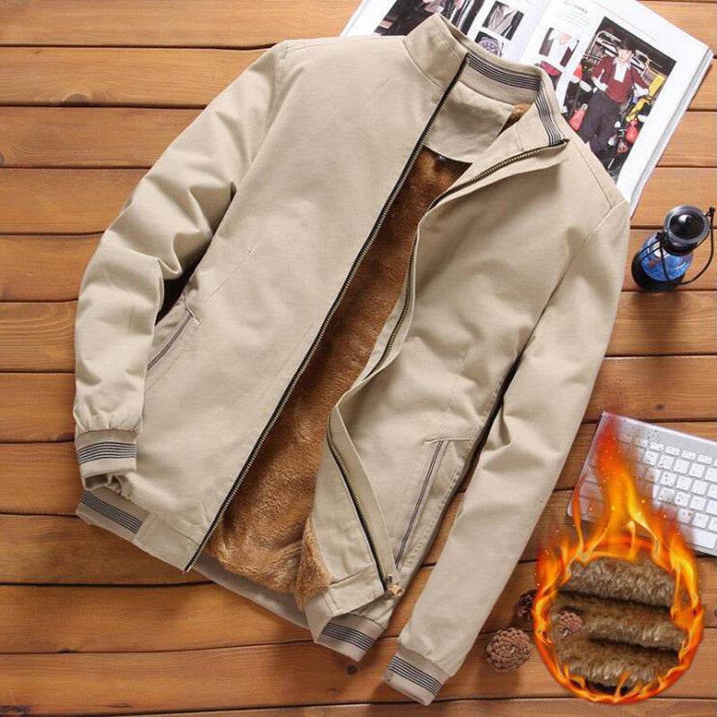 Men's plus fleece jacket - Mubimart