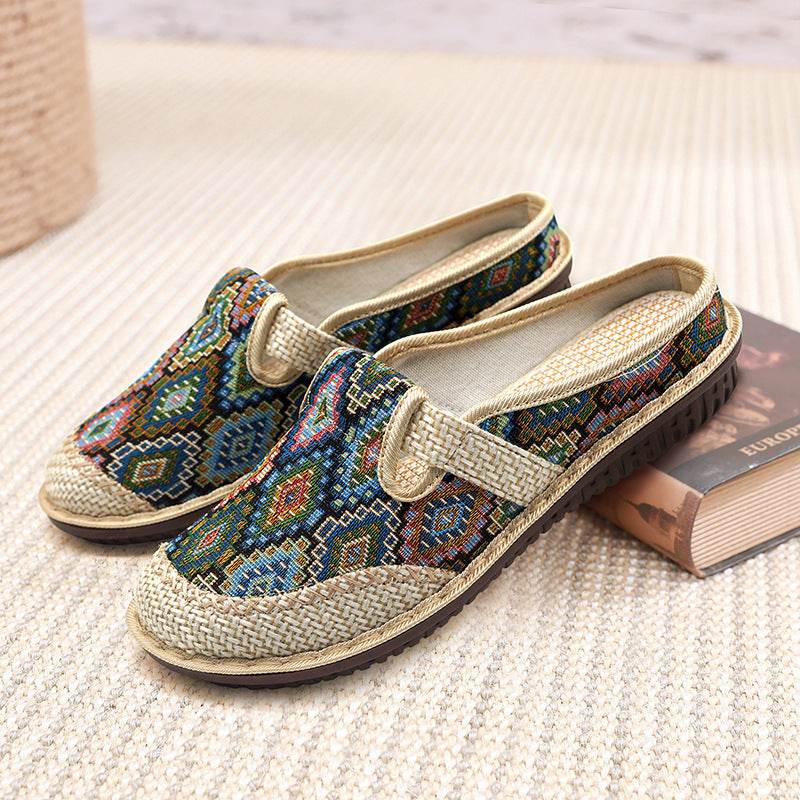 Baotou Ethnic Style Semi-slipper Female - Mubimart
