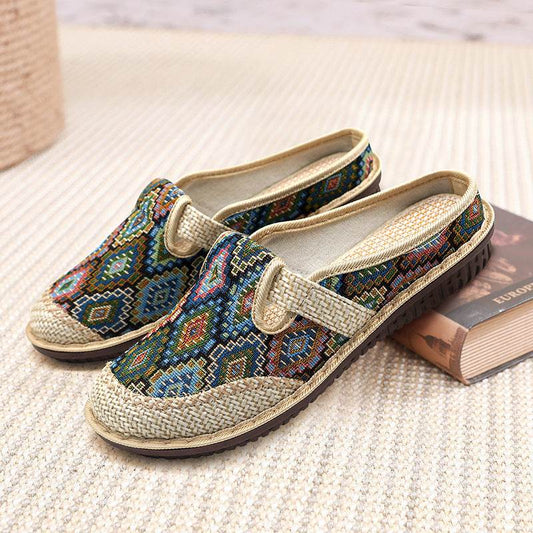 Baotou Ethnic Style Semi-slipper Female - Mubimart