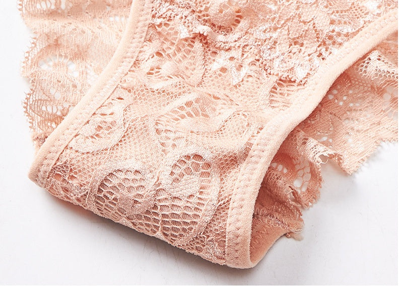 Sexy Mid-waist Lace Lace Women's Briefs For Women - Mubimart -  