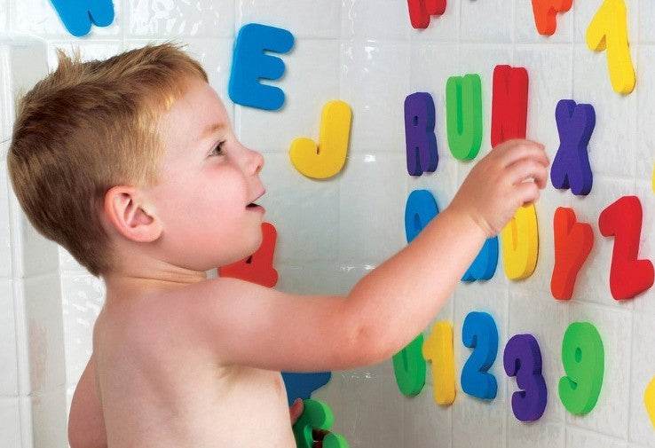36PCS Letters Numbers Kids Baby Toy Early Educational Toy Tool Bath Toy - Mubimart