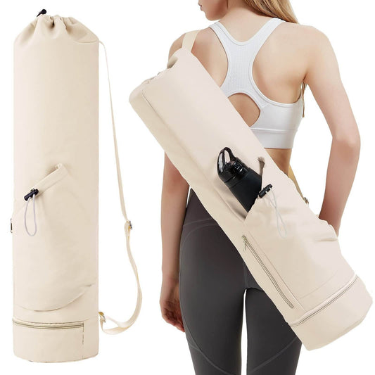 Yoga Mat Bag With Water Bottle Pocket And Bottom Wet Bag Multifunction Storage Bag - Mubimart