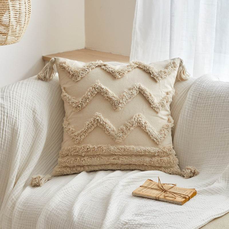 Plush Tassels And Quiet Bohemian Style Pillowcases - Mubimart