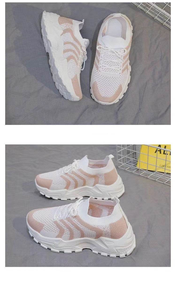 Fashion Women Fly-kit Mesh Sneaker - Mubimart