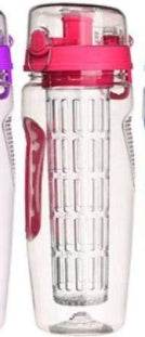 32Oz Fruit Infusing Infuser Water Bottle Water Fruit Bottle BPA Free Plastic Sport Fruit Infuser Water Bottles With Infuser Juice Shaker Drink Bottle Of Water - Mubimart