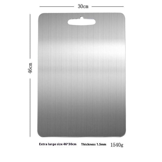 304 Stainless Steel Thickened Double-sided Fruit And Vegetable Cutting Board - Mubimart