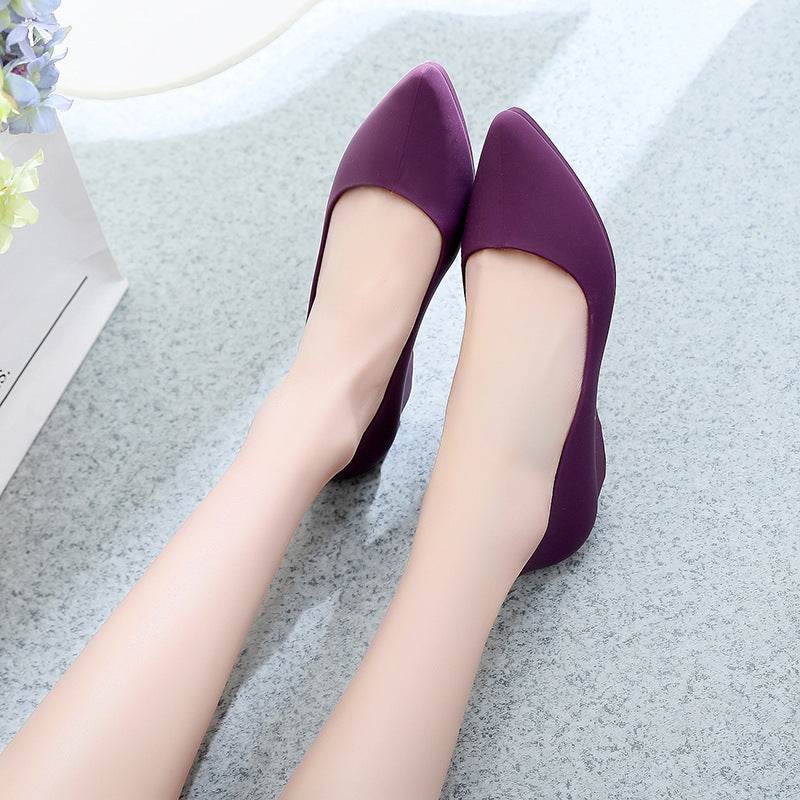 Women's pointed toe flat shoes - Mubimart