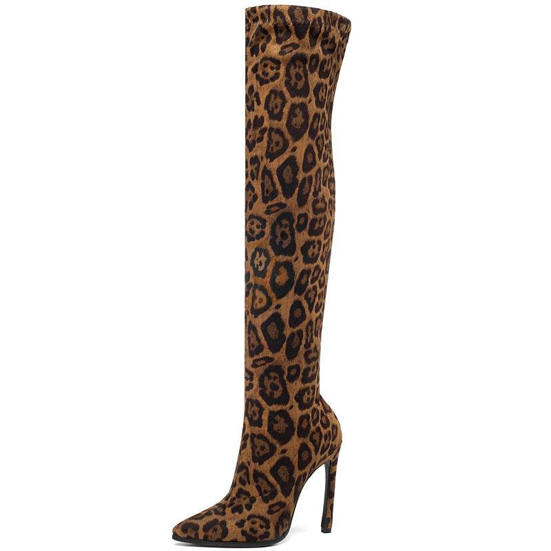 Stiletto high heel over the knee boots - Mubimart