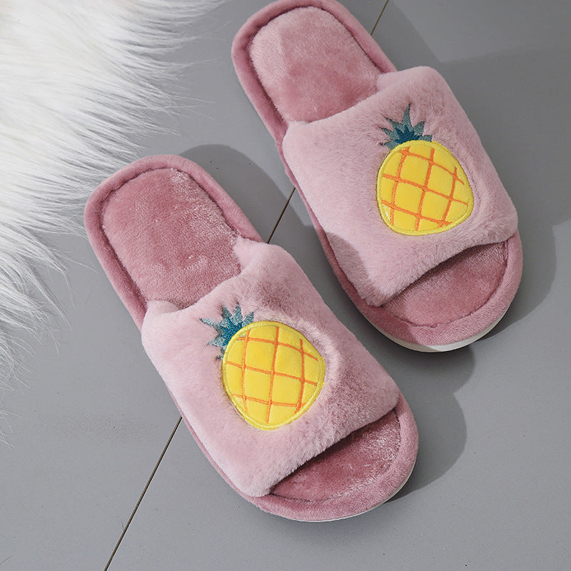 Fruit cotton slippers women - Mubimart -  