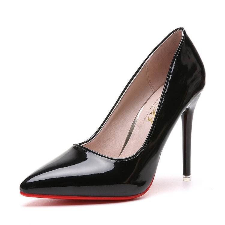 Pointed pumps high heels work shoes - Mubimart