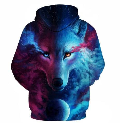 Wolf Printed Hoodies Men 3D Sweatshirt - Mubimart