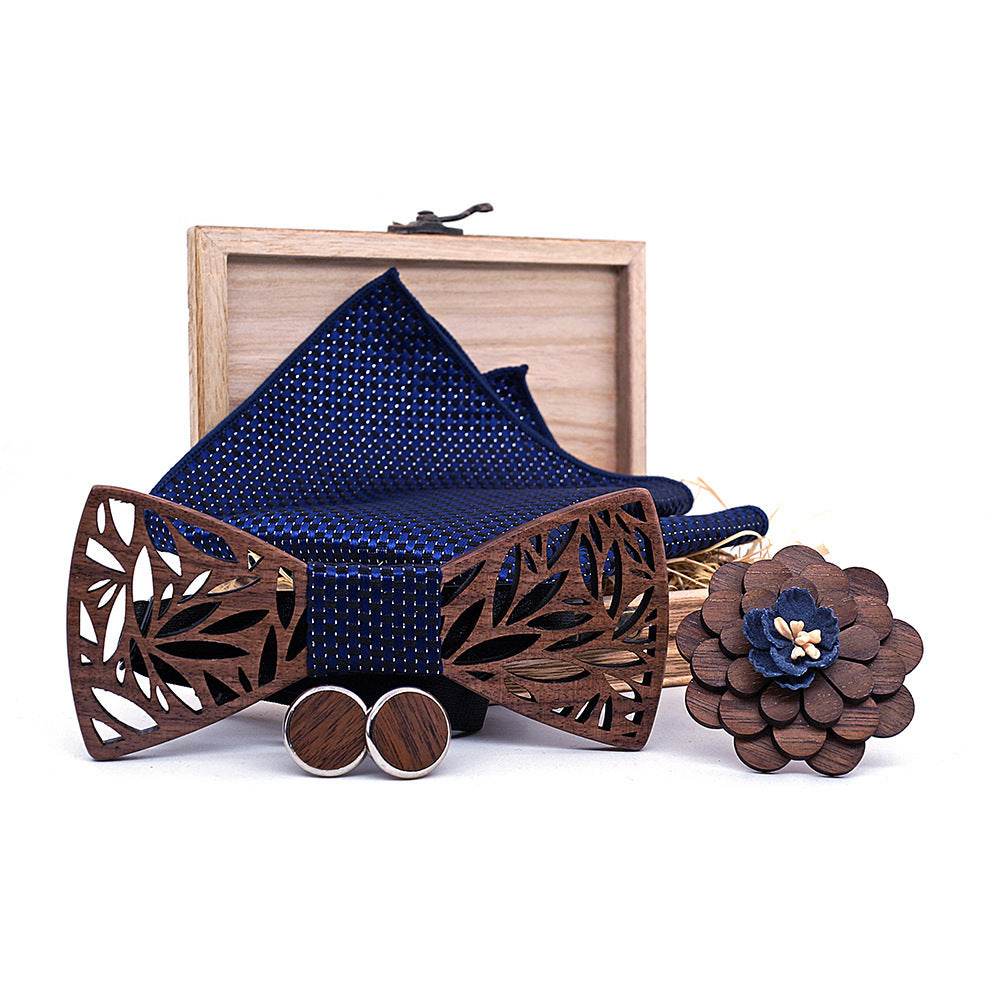 Wooden bow tie - Mubimart