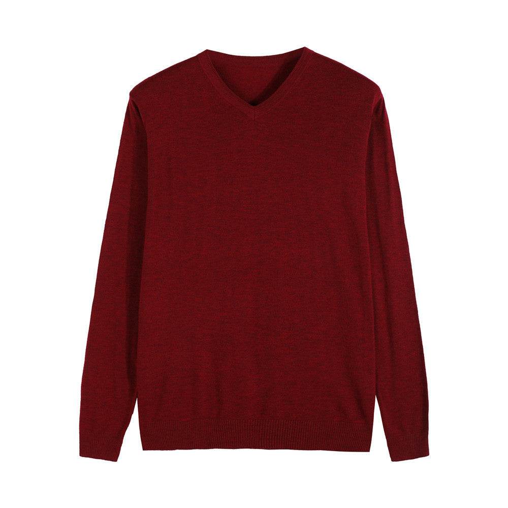 Cashmere sweater knit sweater men's casual sweater - Mubimart
