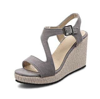 Platform Buckle Strap High heels - Mubimart
