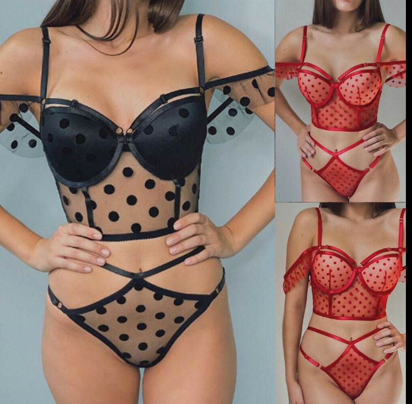 Polka dot thong underwear - Mubimart