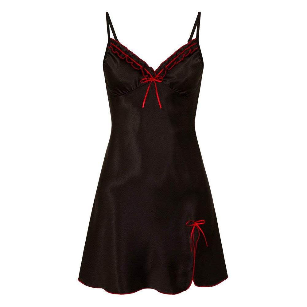 Sling Nightdress Women's Lace Home Pajamas Nightwear - Mubimart