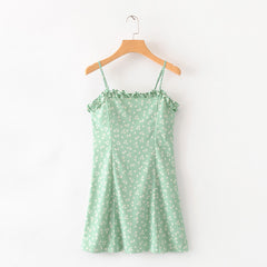 Floral camisole dress - Mubimart - Camisole Dress 