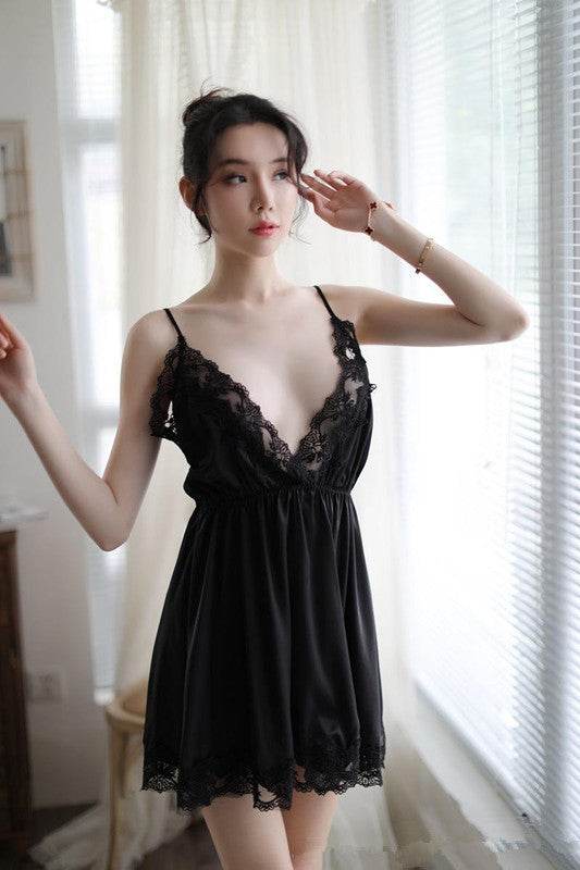 Women sexy nightgown ladies pajamas underwear women sexy nightgown ladies pajamas underwear - Mubimart