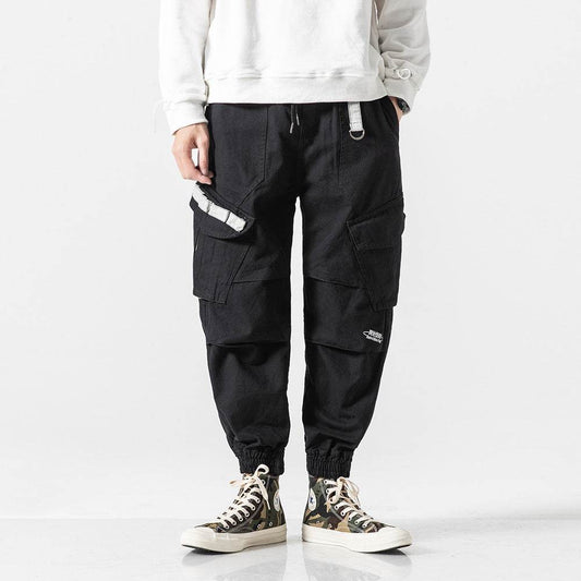 Military Cargo Jogger Pants Men's Fashionable Pocket Pleated - Mubimart