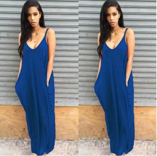 Women Summer Dress Casual Long Dresses Plus Size - Mubimart