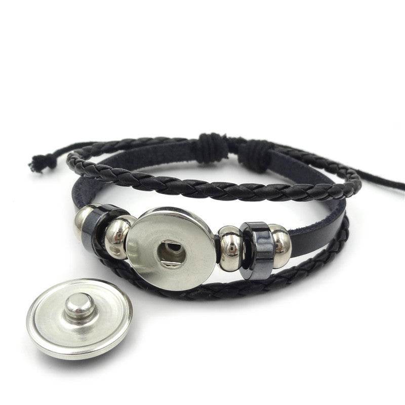 TaiYin Yang Charm Bracelet Multilayer Braided Bracelet Vintage Jewelry Mens Leather Bracelets for Women Gift - Mubimart