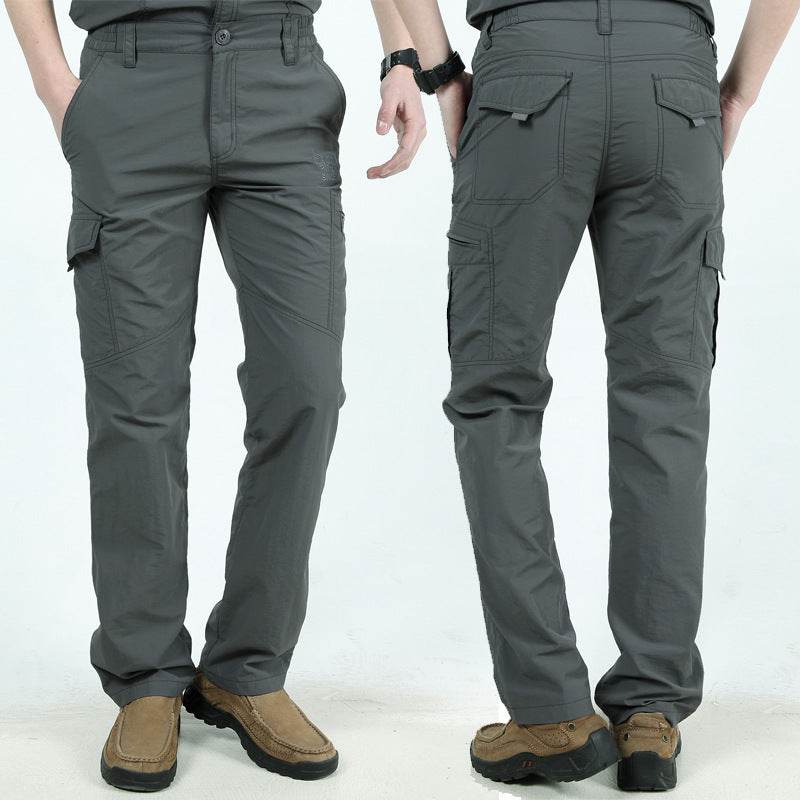 Loose Plus Size Cargo Long Pants Multi-Pocket Pants - Mubimart