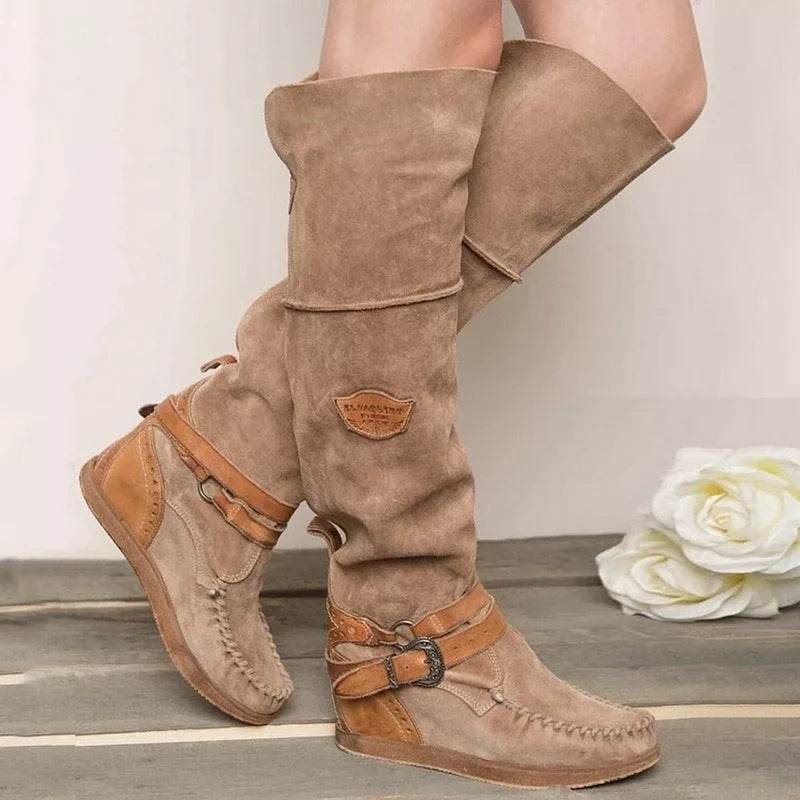 Women's long over the knee boots - Mubimart