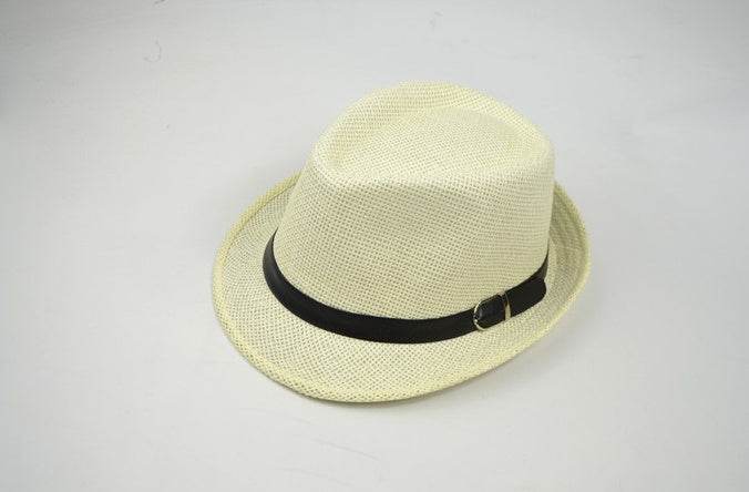 Summer hats men's summer casual trend hat female outdoor trip sunshade straw straw hats - Mubimart
