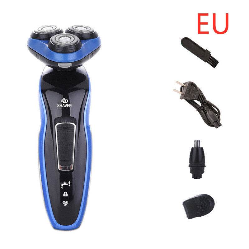 4 In 1 Electric Shaver Triple Blade Razor Men Clipper Rechargeable Trimmer - Mubimart
