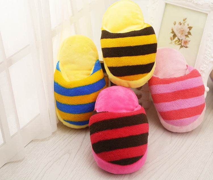 Dazzle colour stripe slipper - Mubimart