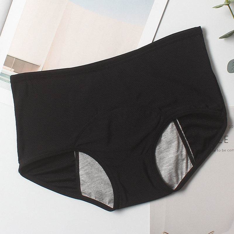 Women's Breathable Mid-high Waist Physiological Pants Leak-proof Sanitary Panties - Mubimart