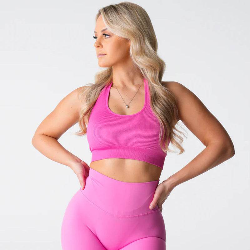 Bra European And American Sports Fitness Yoga Sports Bra - Mubimart