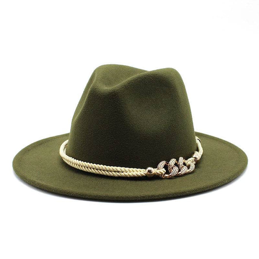 Women's Fedora Hats British Vintage Accessories - Mubimart