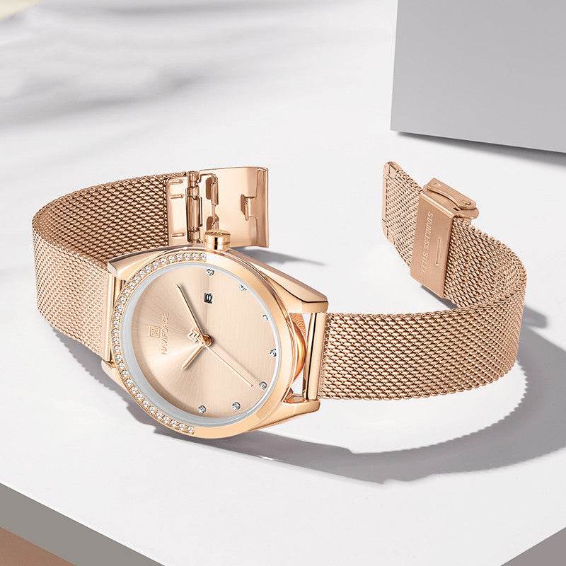 Waterproof Calendar Women Quartz Watch - Mubimart