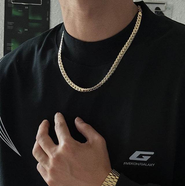 Embossed Cuban Necklace For Men - Mubimart