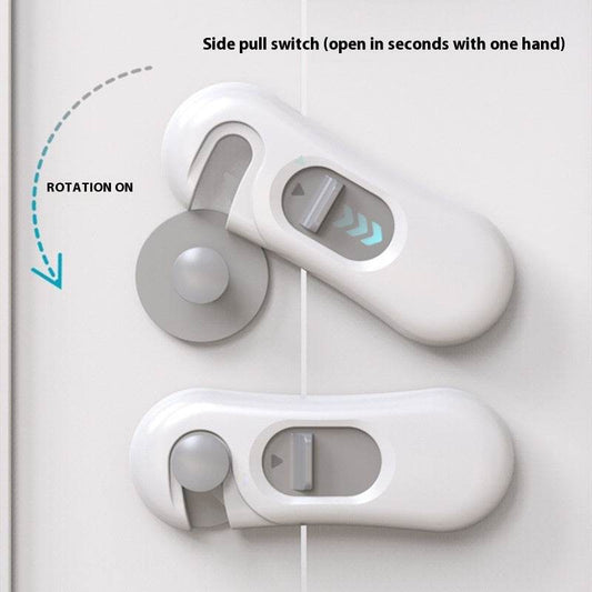 Door Cabinet Door Lock Anti-clamp Hand Children Safety Lock - Mubimart