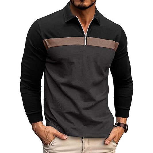 New Polo Collar Polo Men's T-shirt - Mubimart